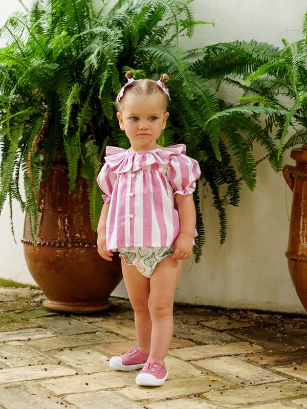 BLUSA RAYAS BEBE NIÑA