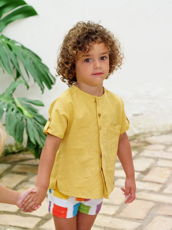 BLUSA LINO M/C NIÑO
