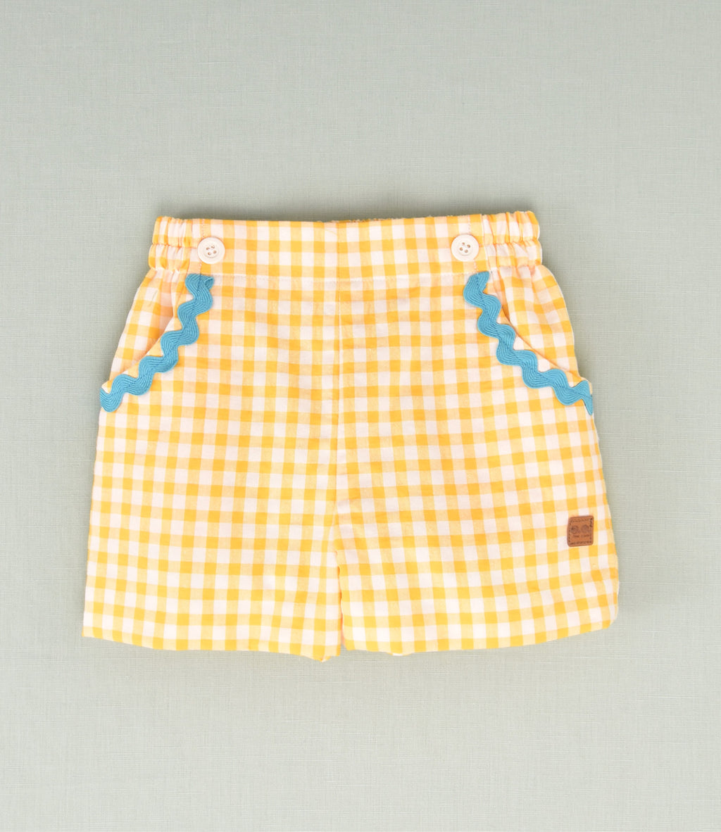 PANTALON CORTO VICHY NIÑO