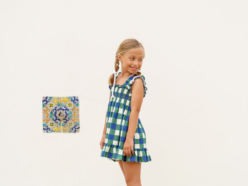 VESTIDO CUADRO BICOLOR NIÑA