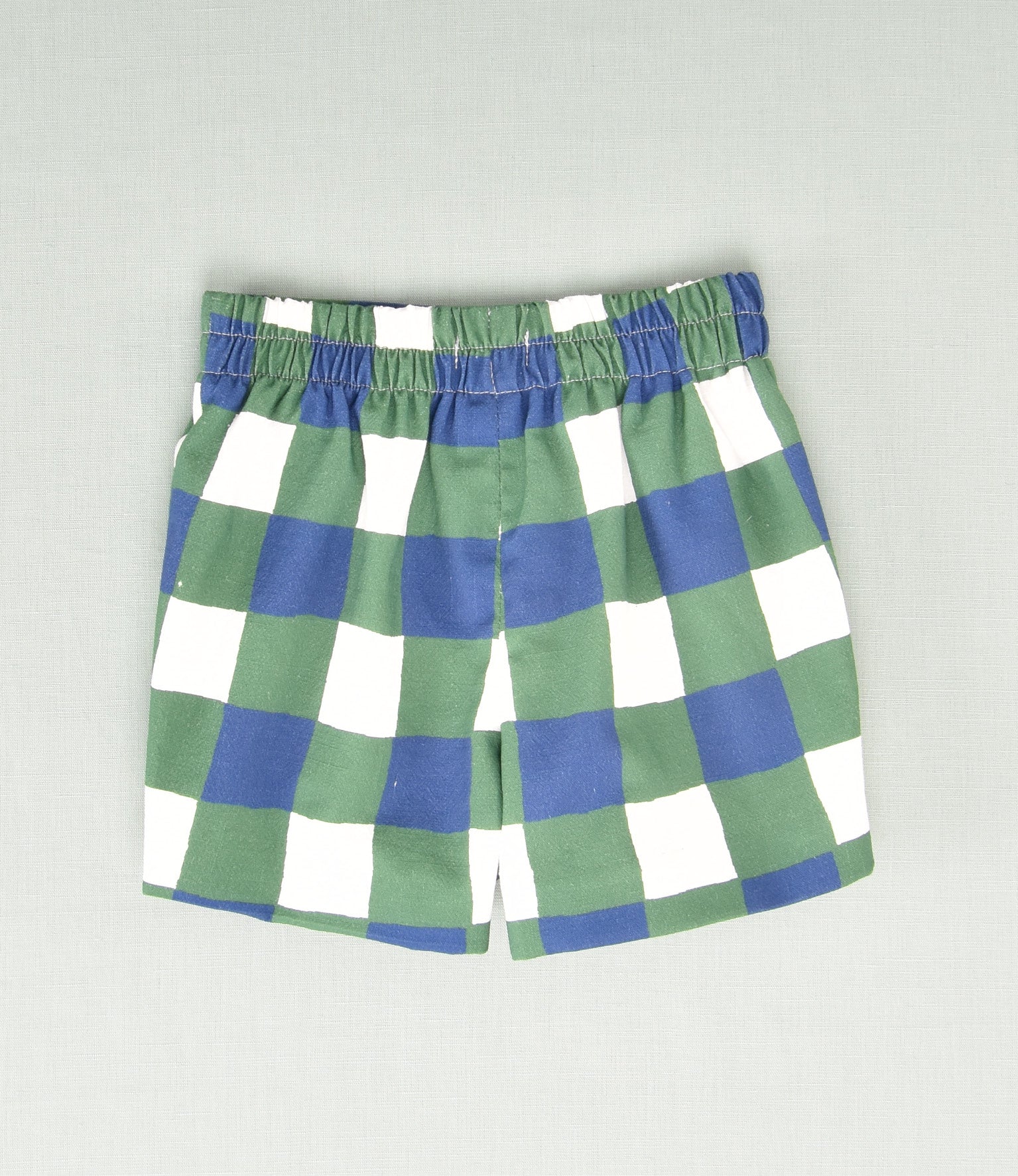 PANTALON CORTO CUADRO BICOLOR