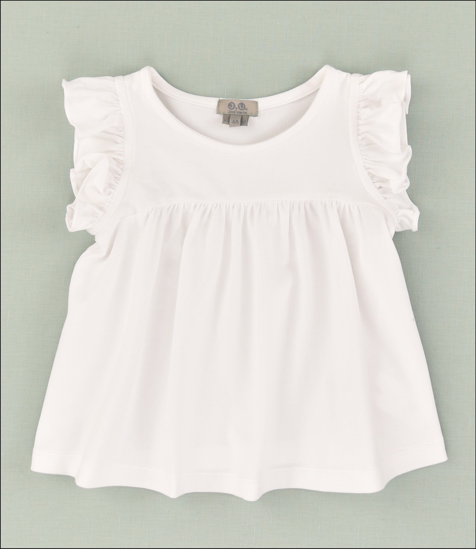 CAMISETA VOLANTE NIÑA PUNTO