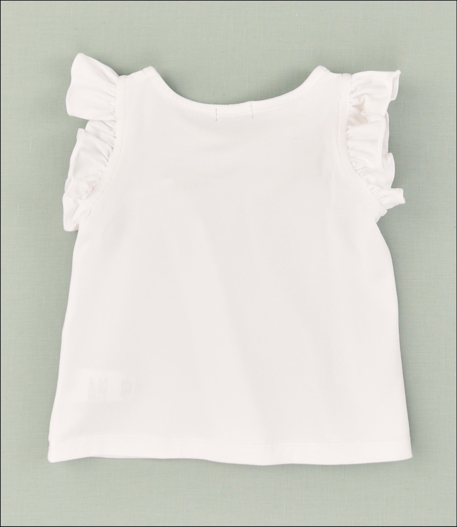 CAMISETA VOLANTE NIÑA PUNTO