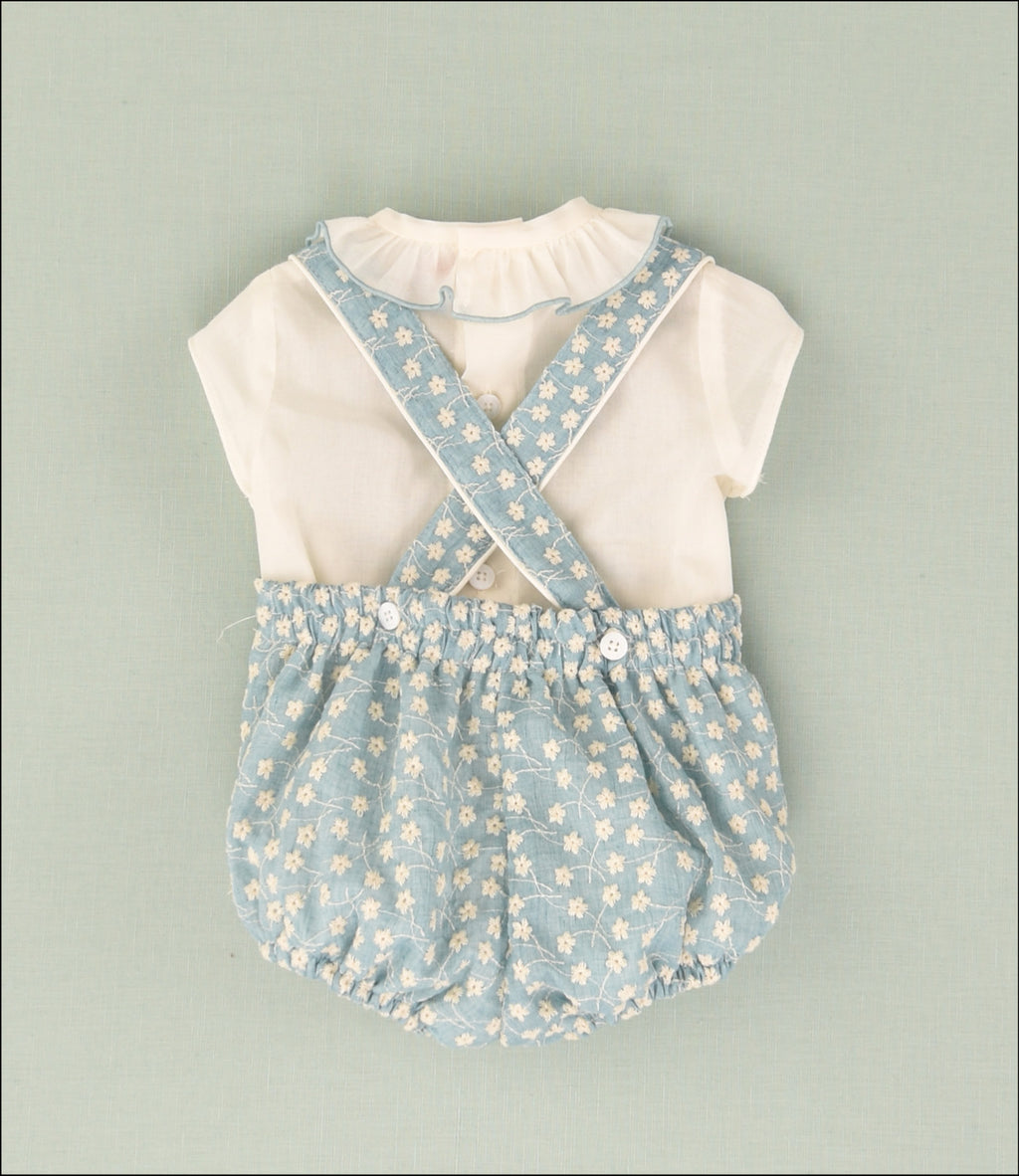 ENSEMBLE GRENOUILLÈRE BRODÉ BÉBÉ