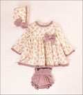 VESTIDO FLORES BEBE 3P