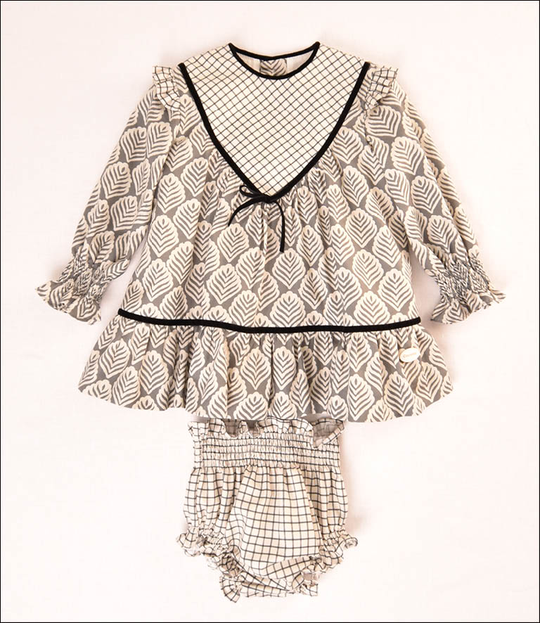 ROBE FEUILLES BÉBÉ 2P