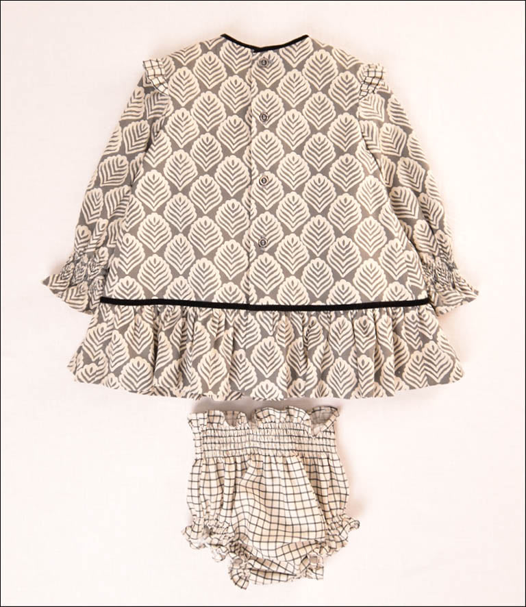 ROBE FEUILLES BÉBÉ 2P