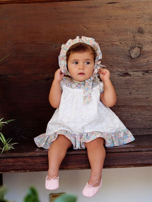VESTIDO BORDADO BEBE 3P