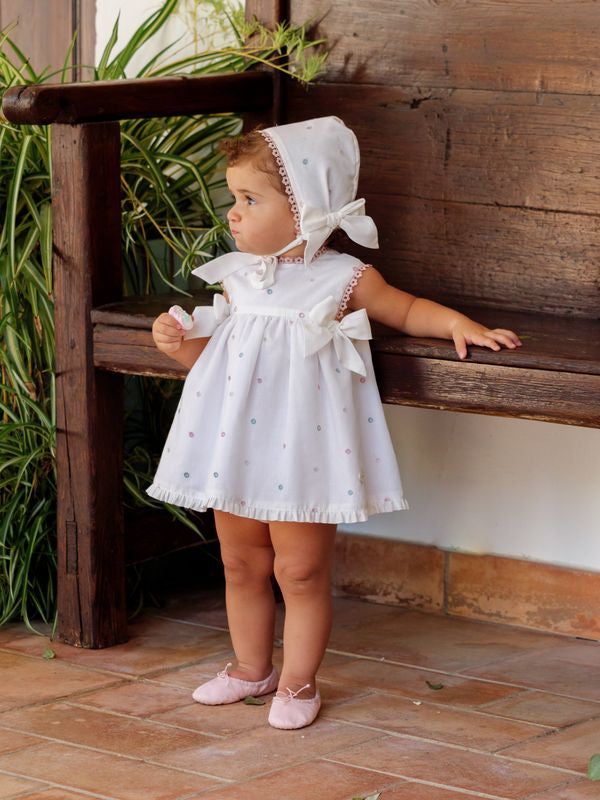 VESTIDO TOPO PERFORADO BEBE 3P