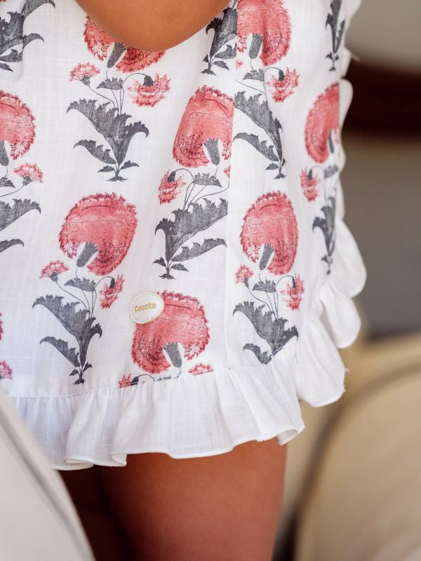 VESTIDO FLORES BEBE 3P