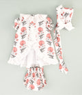VESTIDO FLORES BEBE 3P