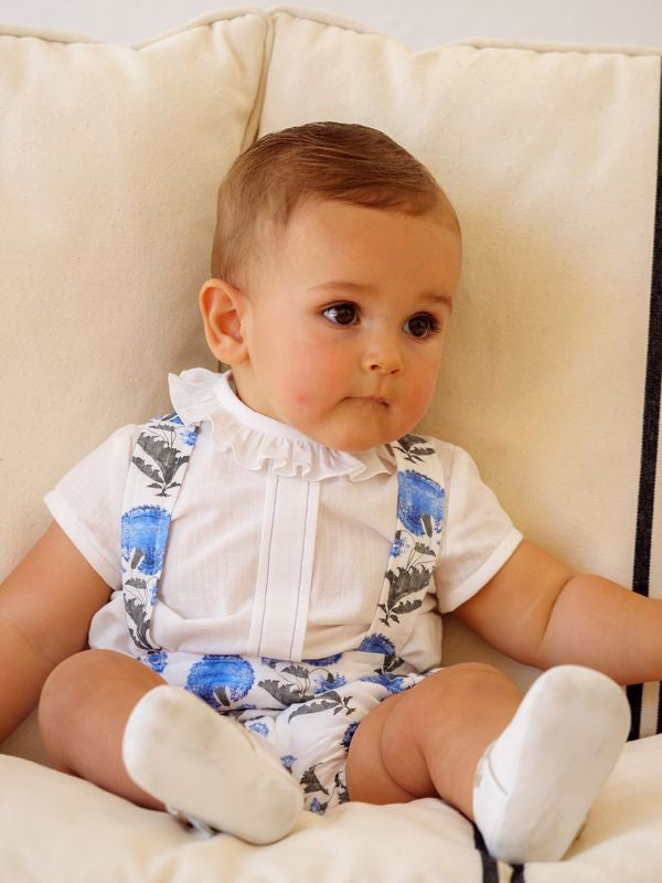 CONJUNTO RANA FLORES BEBE 2P