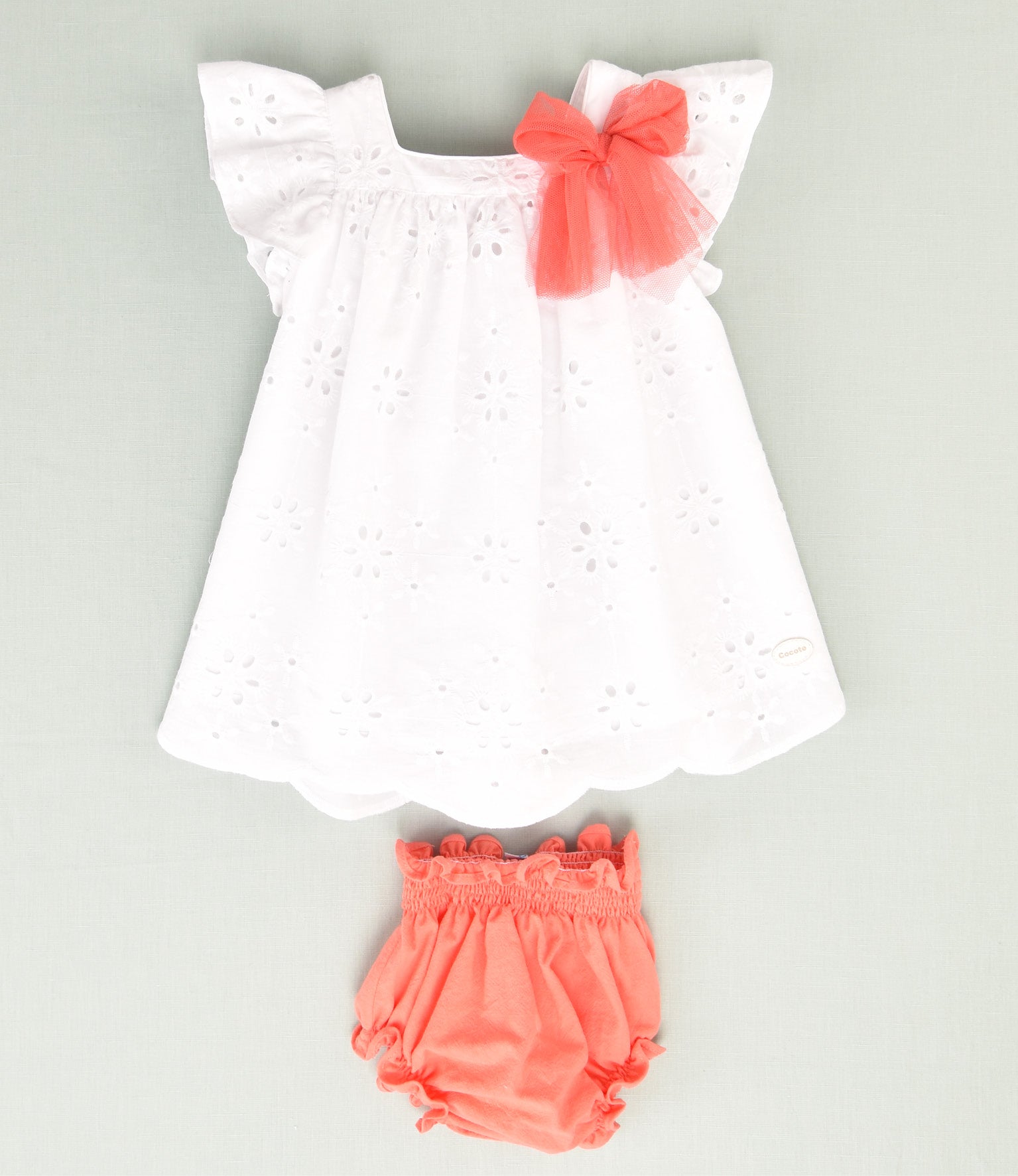 VESTIDO BORDADO BEBE 2P