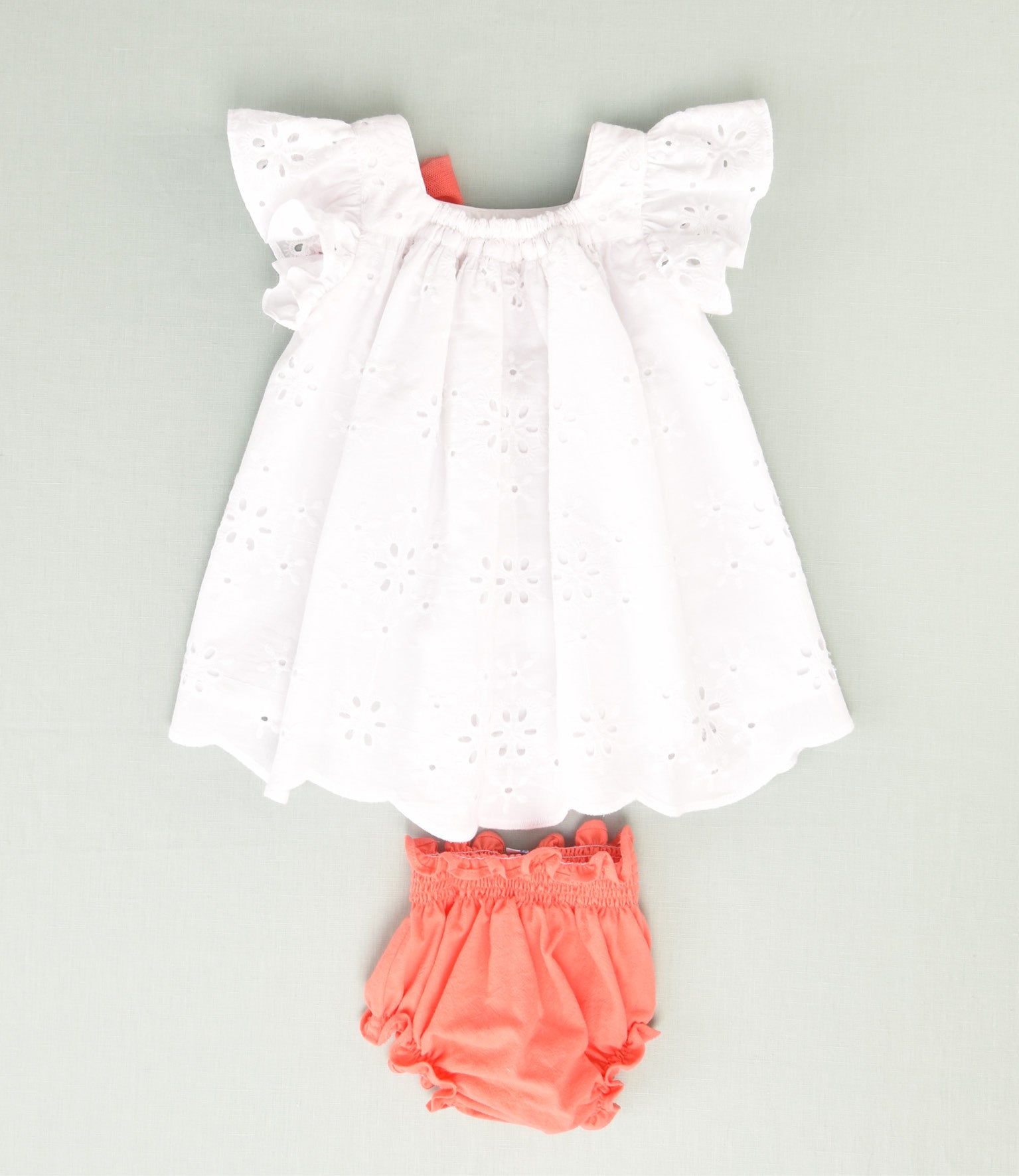 VESTIDO BORDADO BEBE 2P