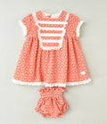 VESTIDO BORDADO FLOR BEBE 2P