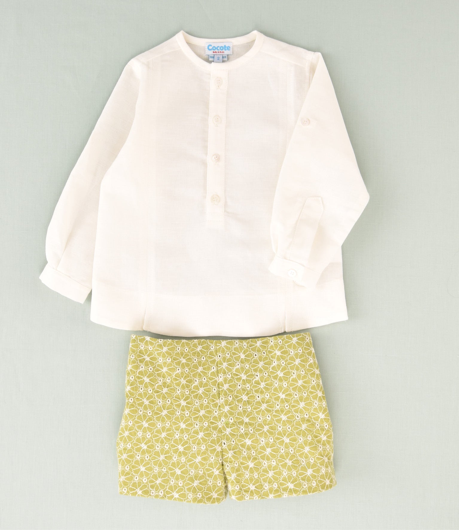 CONJUNTO BORDADO NIÑO 2P