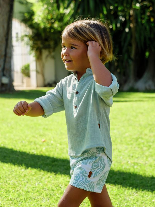 PANTALON CORTO BOHO BEBE