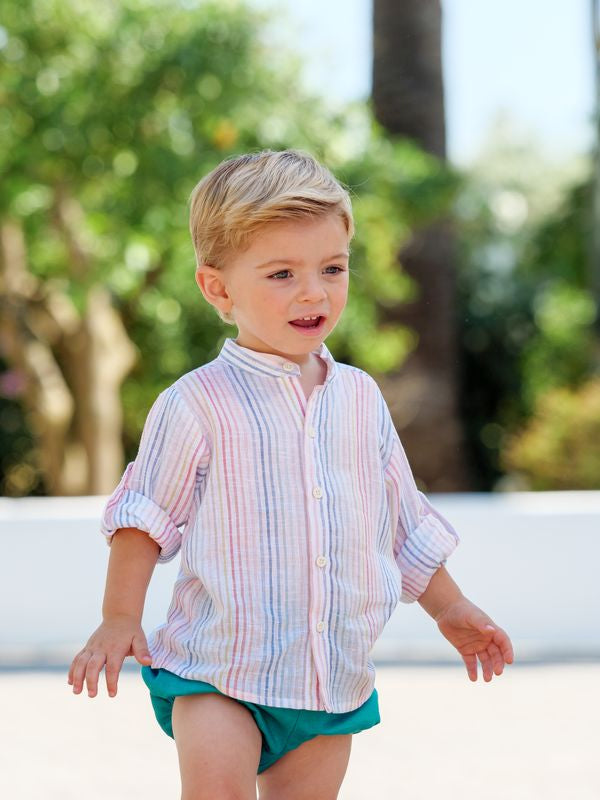 PANTALON CULOTTE EN LIN POUR ENFANT