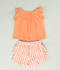 ENSEMBLE RAYURES FILLETTE 2P