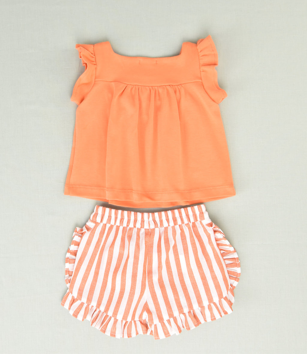 CONJUNTO NIÑA RAYAS 2P