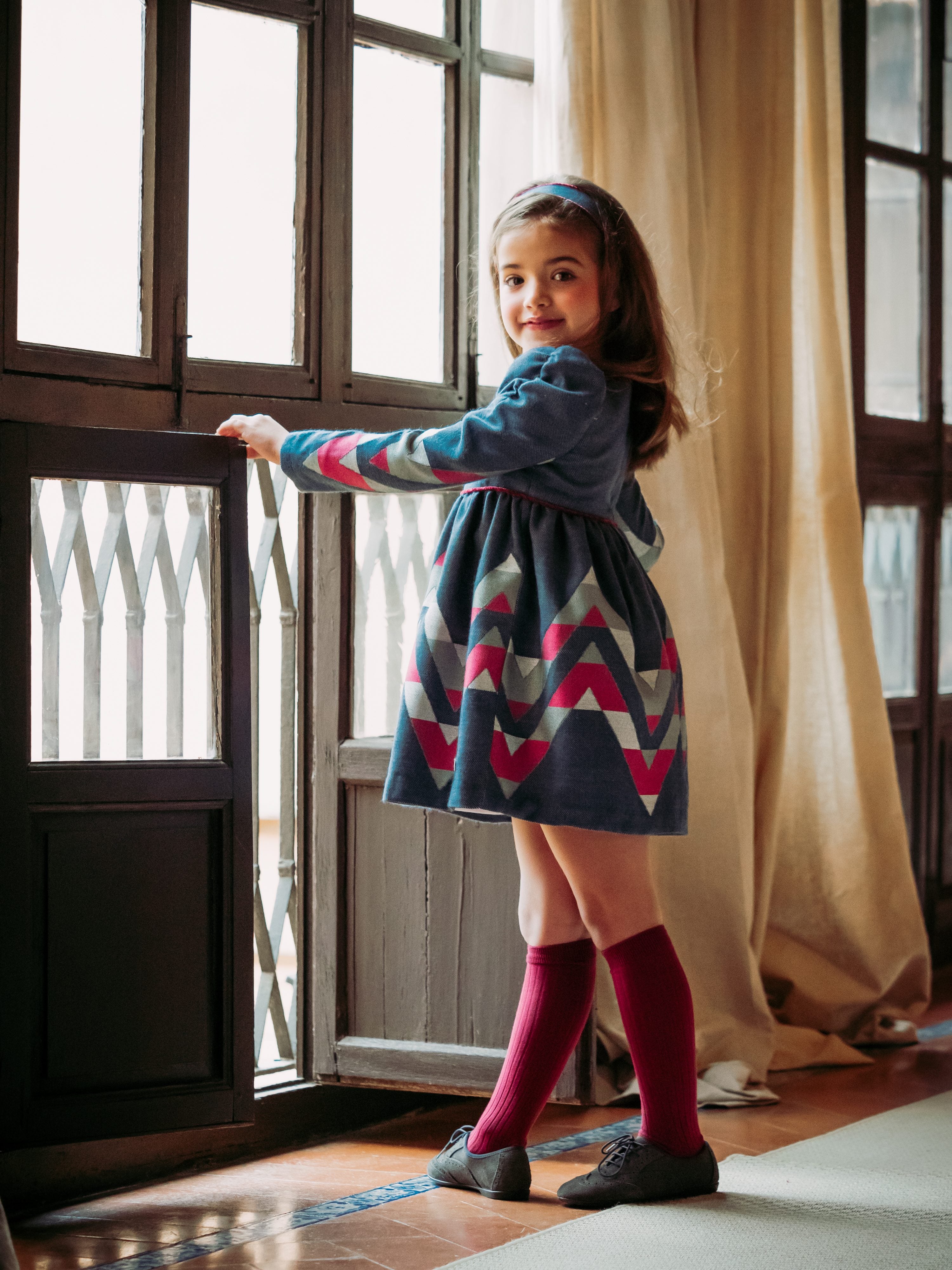 VESTIDO ZIG-ZAG NIÑA