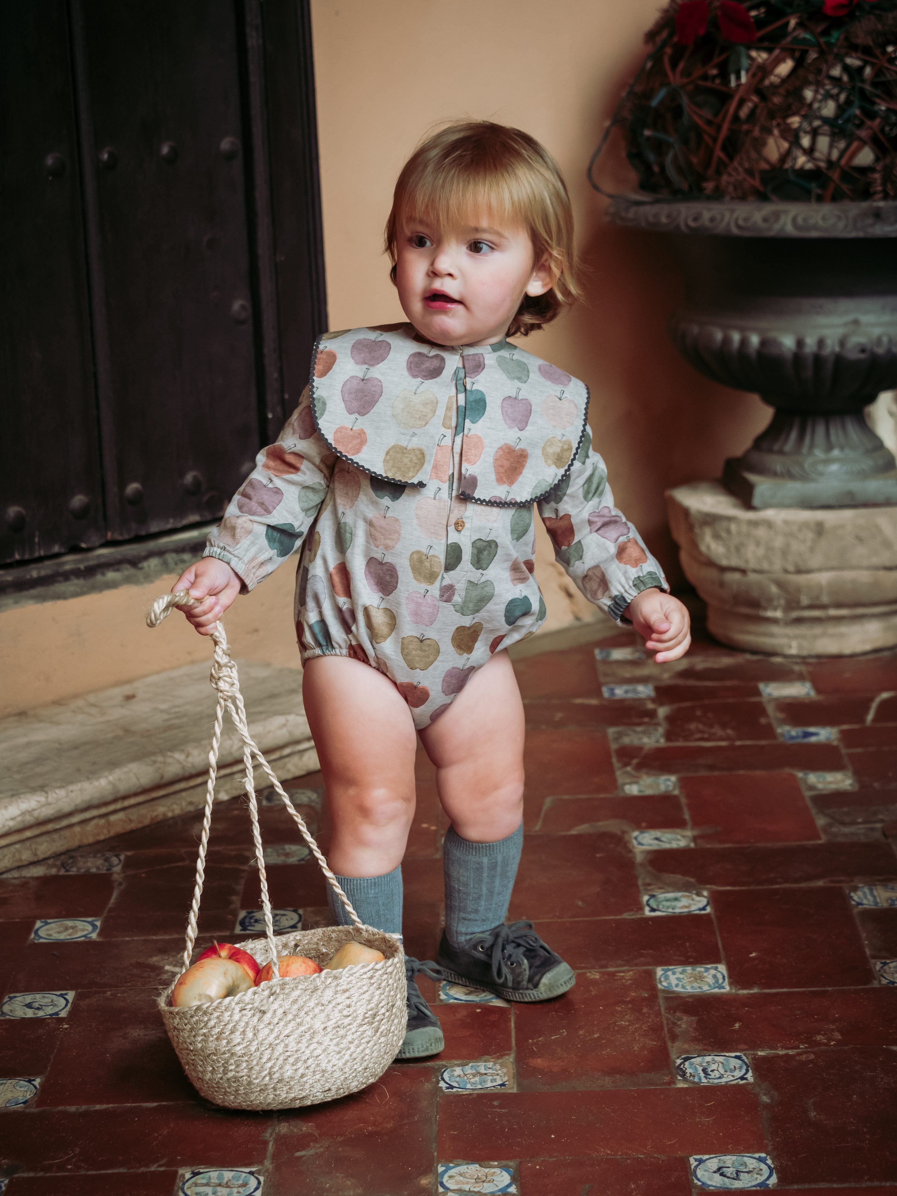 Barboteuse bébé pommes