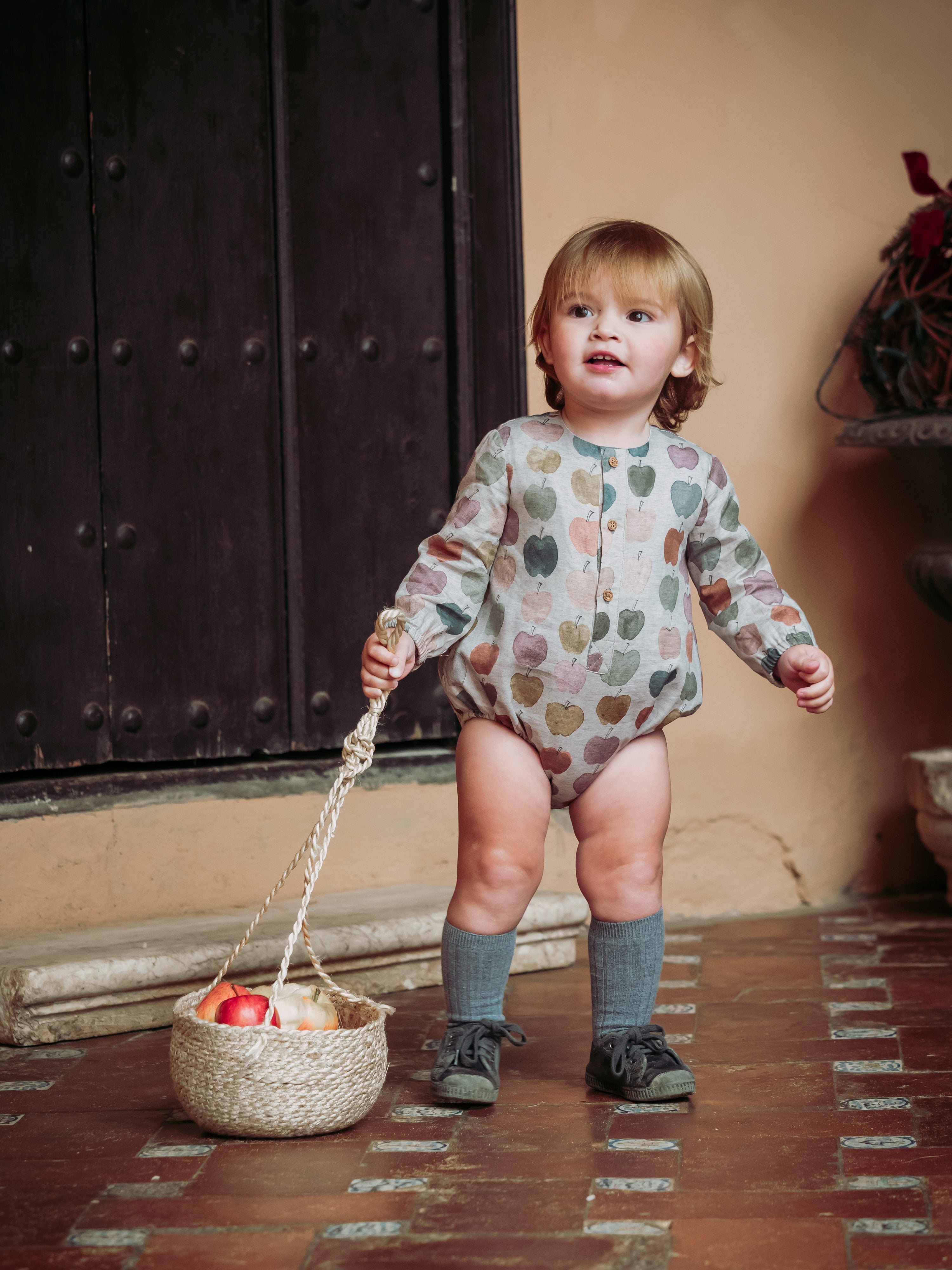 Barboteuse bébé pommes