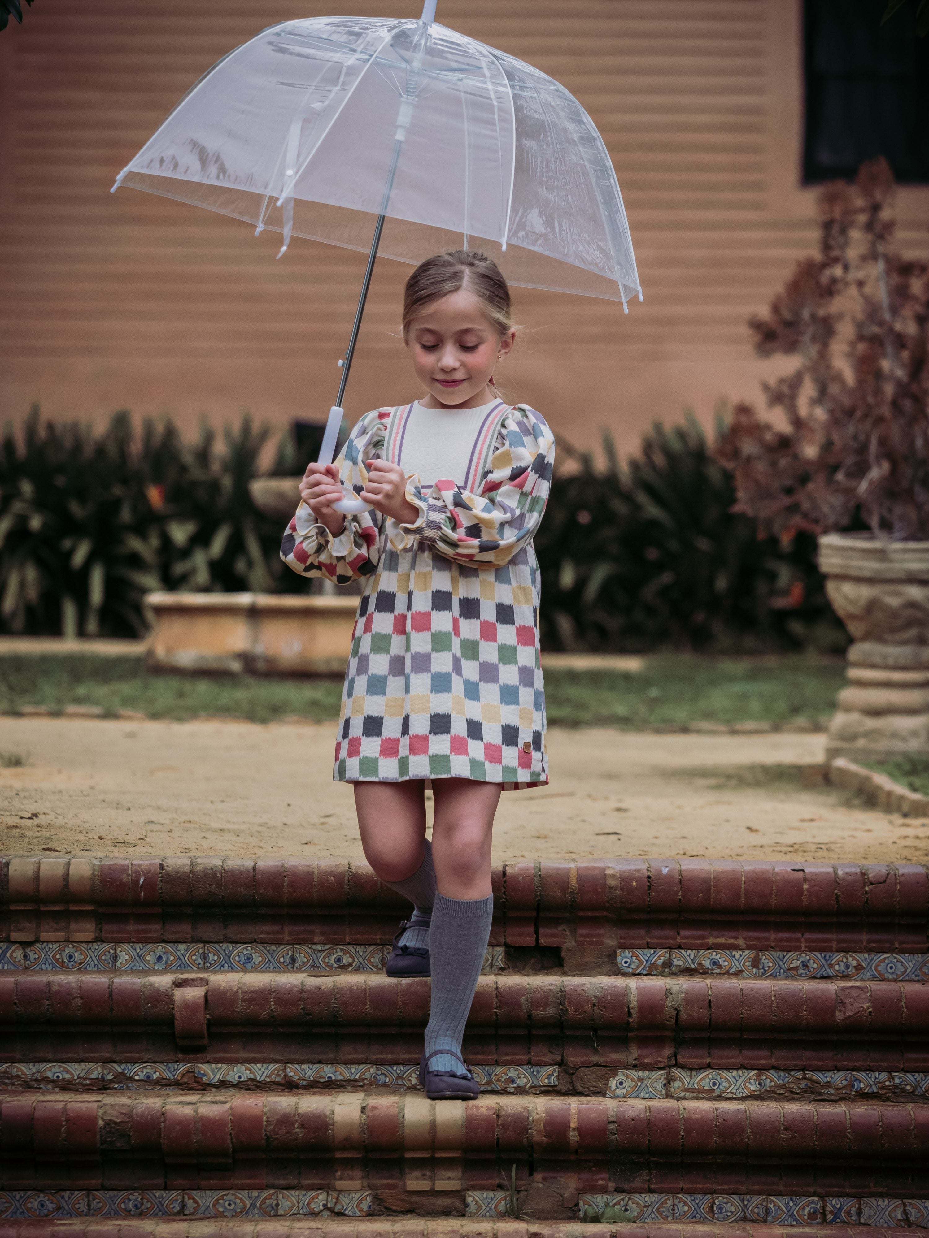 VESTIDO DAMERO NIÑA