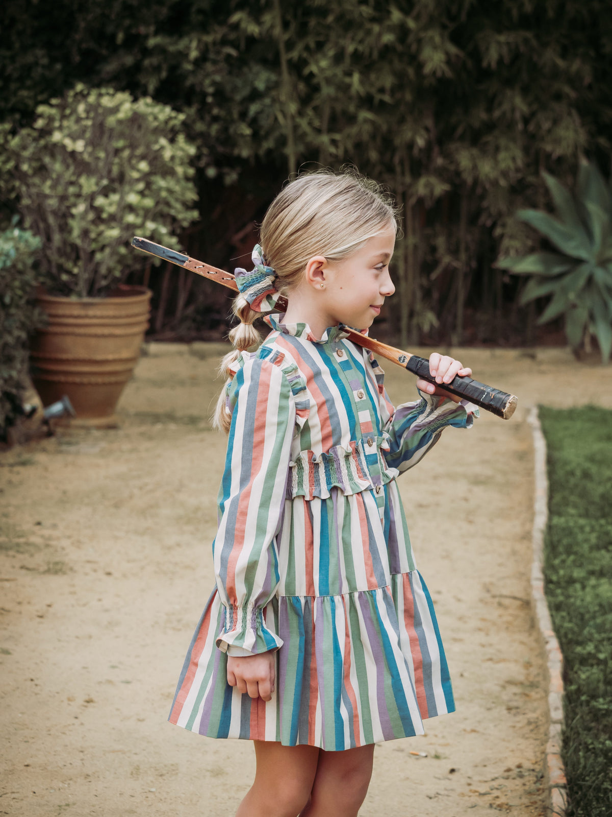 VESTIDO RAYAS NIÑA