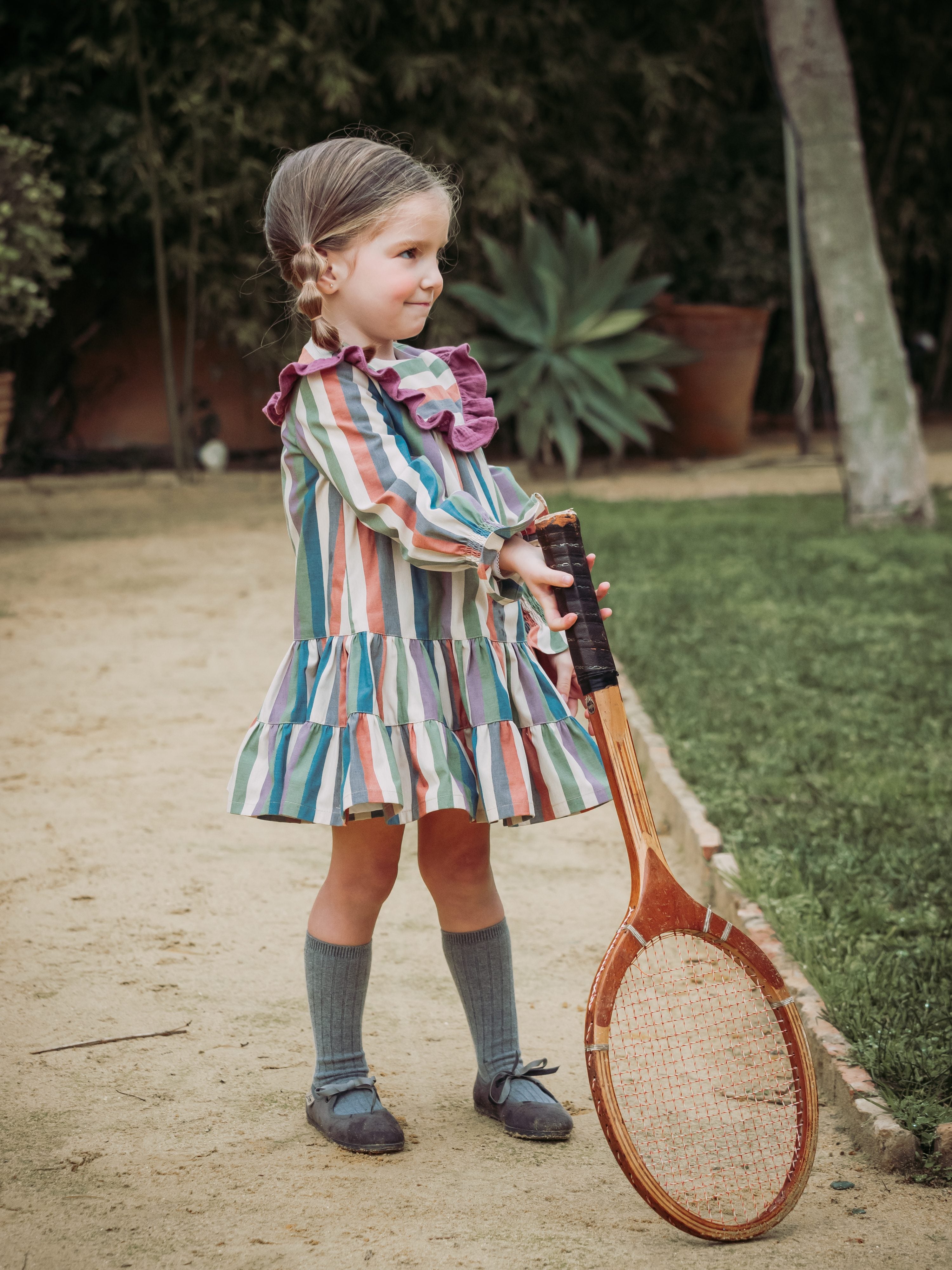 VESTIDO RAYAS NIÑA