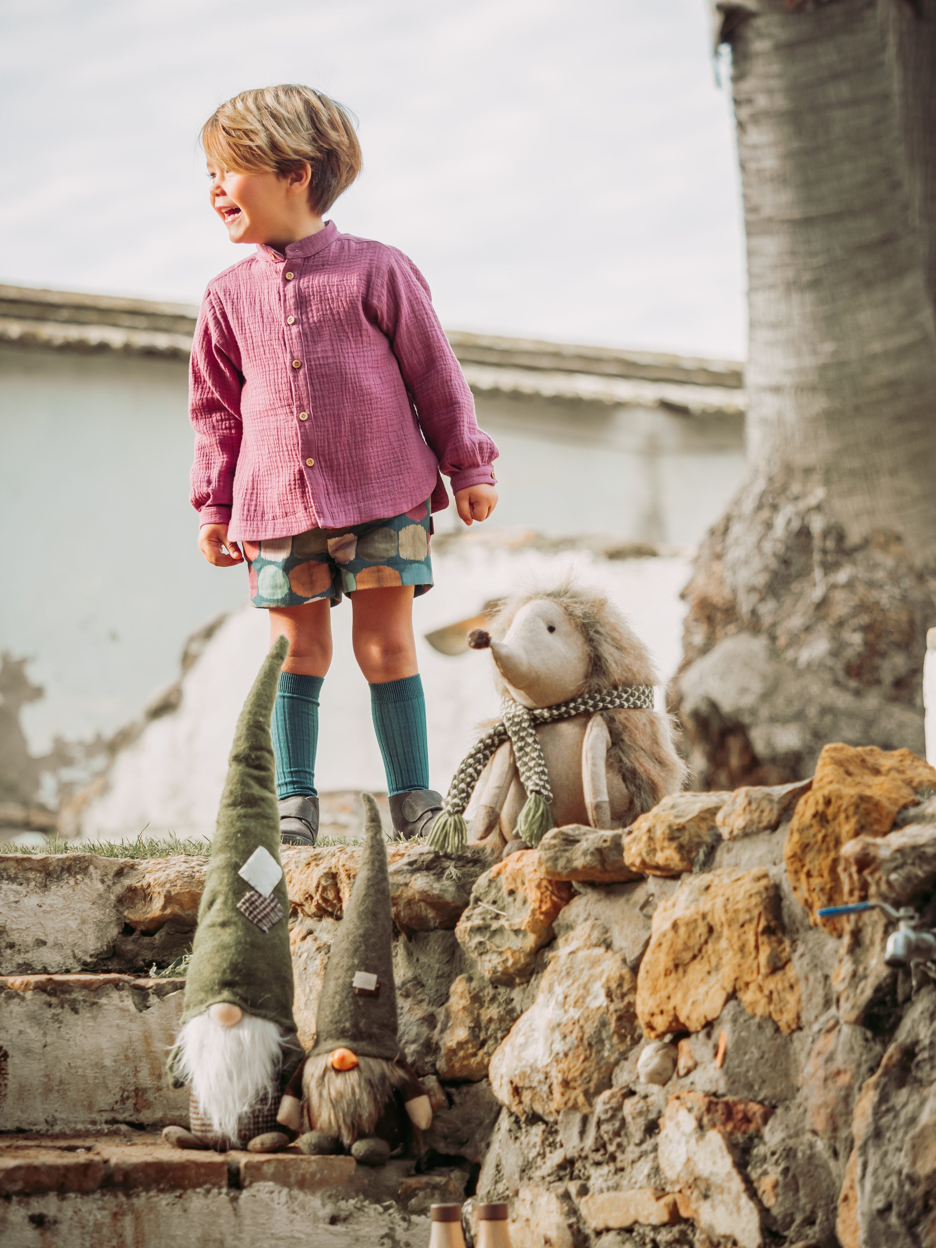 PANTALON CORTO PINCELADAS NIÑO